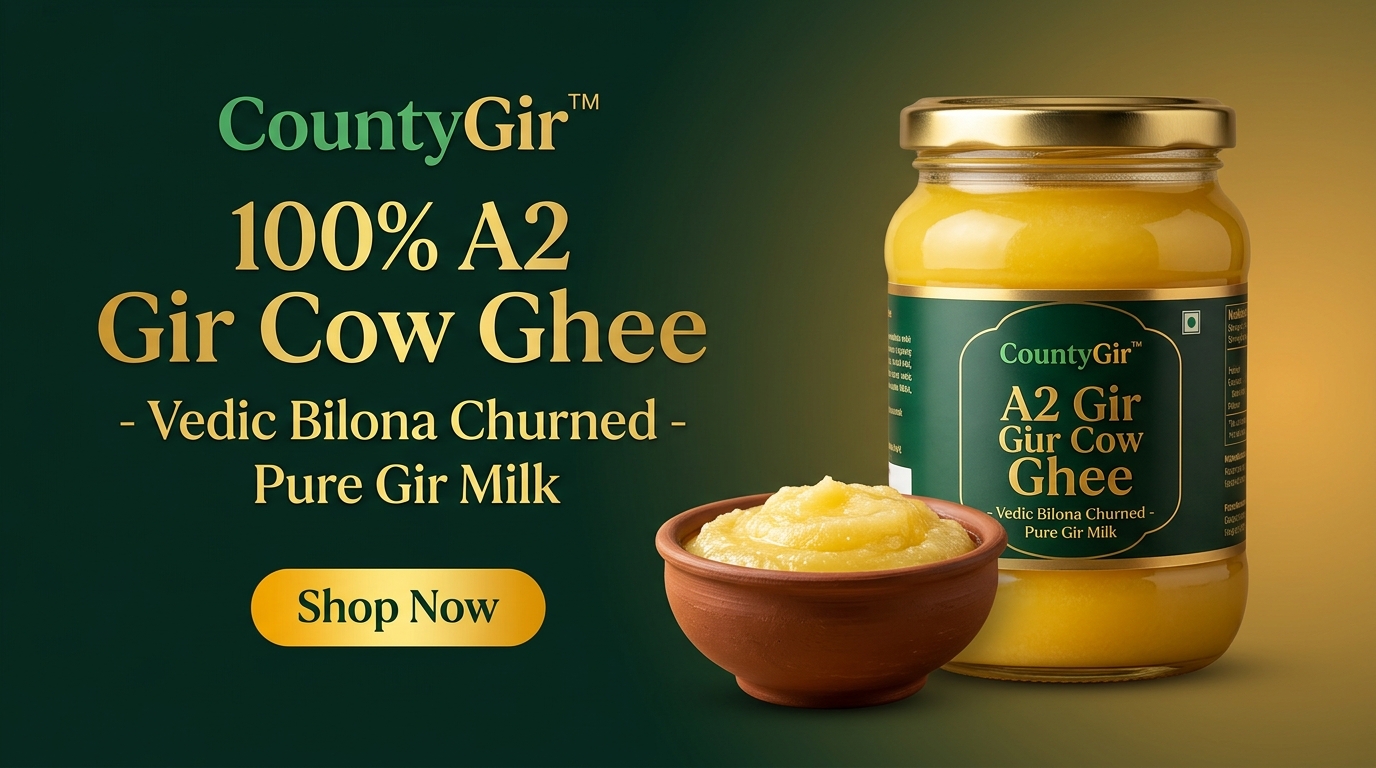 CountyGir 100% A2 Gir Cow Ghee Vedic Bilona